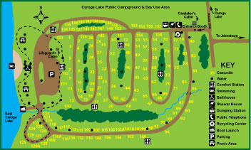 Caroga Lake Campground Map